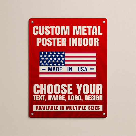 BABY CUDDLE BOX Custom Metal Posters by BCB for Indoor Use | Personalized Metal Wall Art & Photo Prints | Vintage Signs, Metallica Poster, Wall & Bedroom Decor | Multiple Sizes | Made in USA