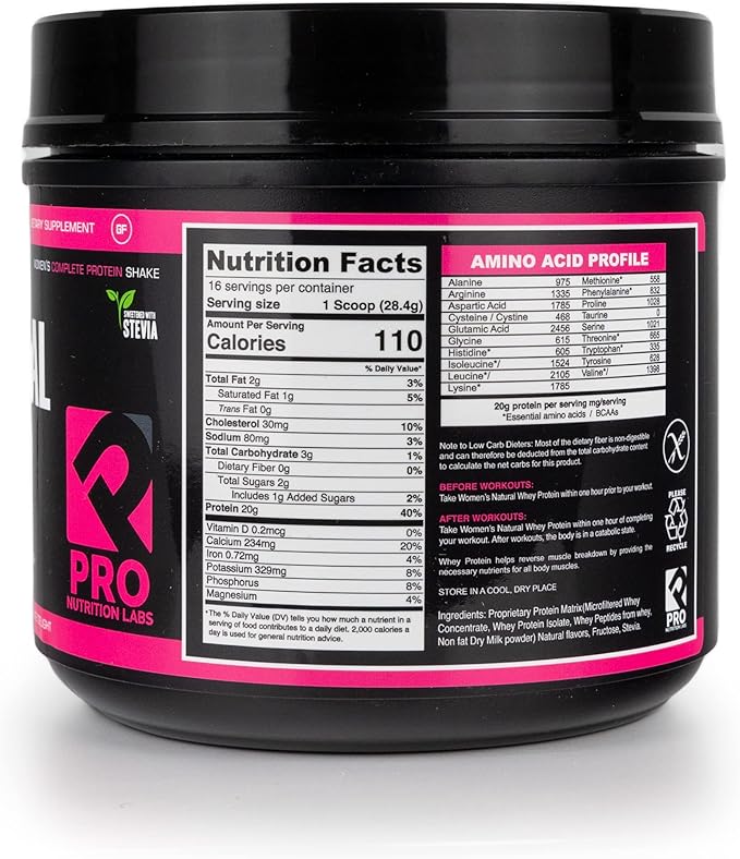 Whey Protein Powder for Women - Supports Lean Muscle Mass - Low Carb - Gluten Free - Grass Fed and Rbgh Hormone Free Whey Protein Chocolate Powder (Chocolate Delight, 1 Lb)