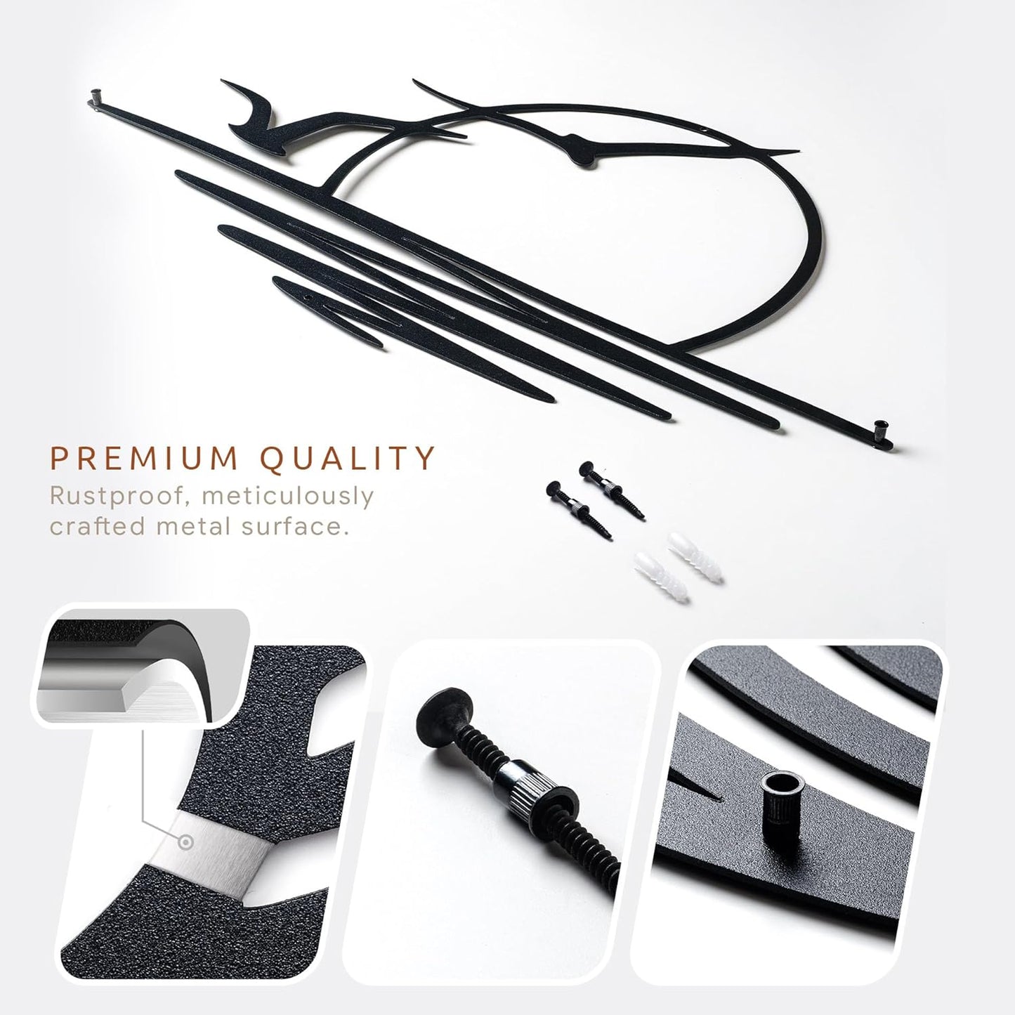 Wita Home Sunset with Seagulls Metal Wall Mounted Art, Handcrafted Metal Home Decor with Static Powder Coating, Eye-Catching Addition to Living Room Decor, Modern Beach Decor for Indoor and Outdoor Spaces, Perfect Housewarming Gift (40 x 20 inches)