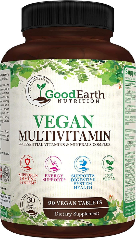 Vegan Multivitamins for Men & Women D3 ,