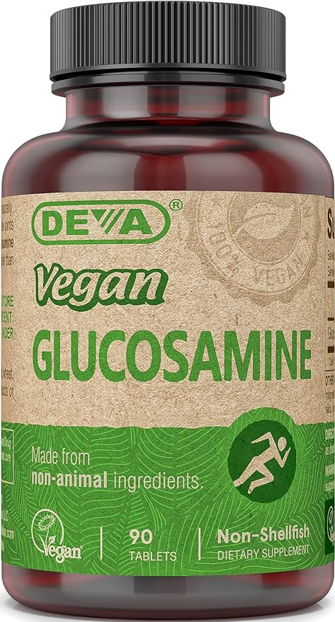 Deva Vegan Vitamins Glucosamine Tablets, 90-Count
