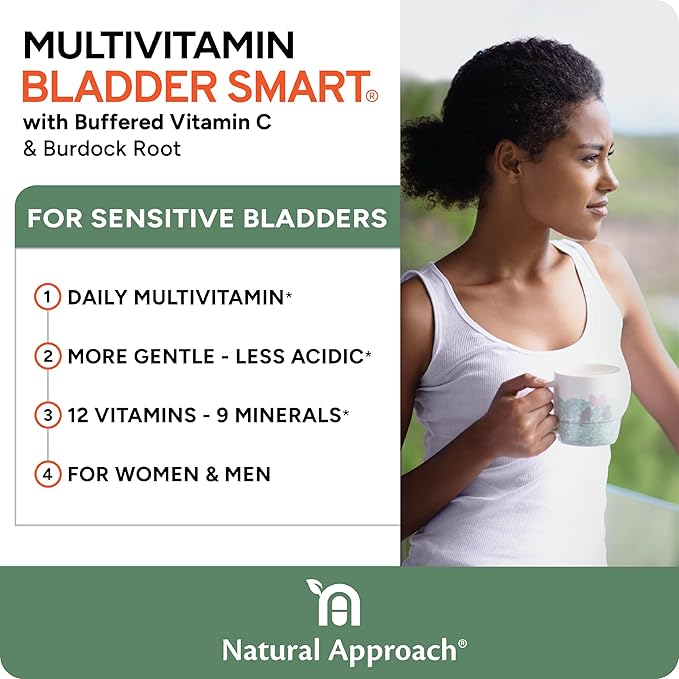 | Lower-Acid Multivitamin for Sensitive Bladders 12 Vitamins 10 Minerals 60 Capsules