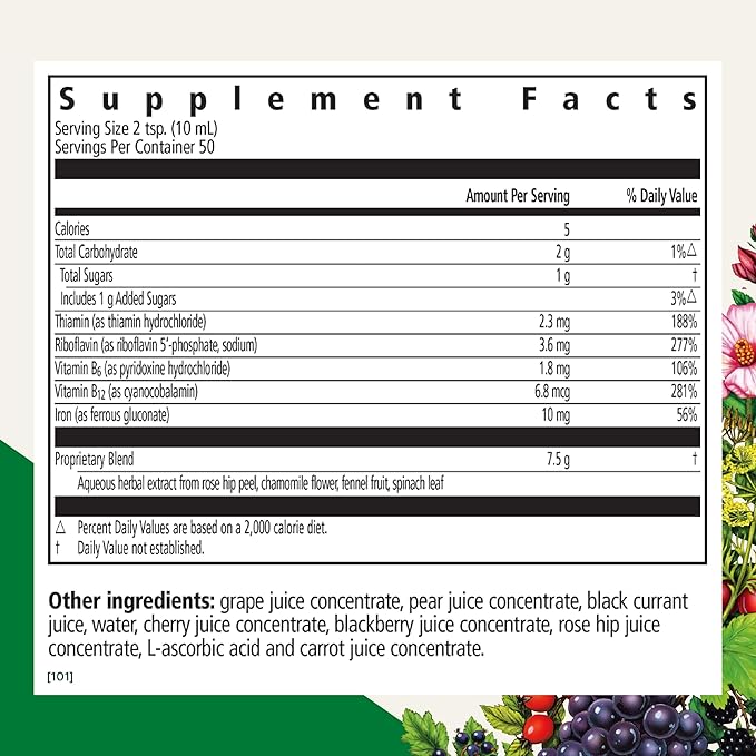 Floradix Floravital Liquid Iron & Vitamins Formula 17 oz