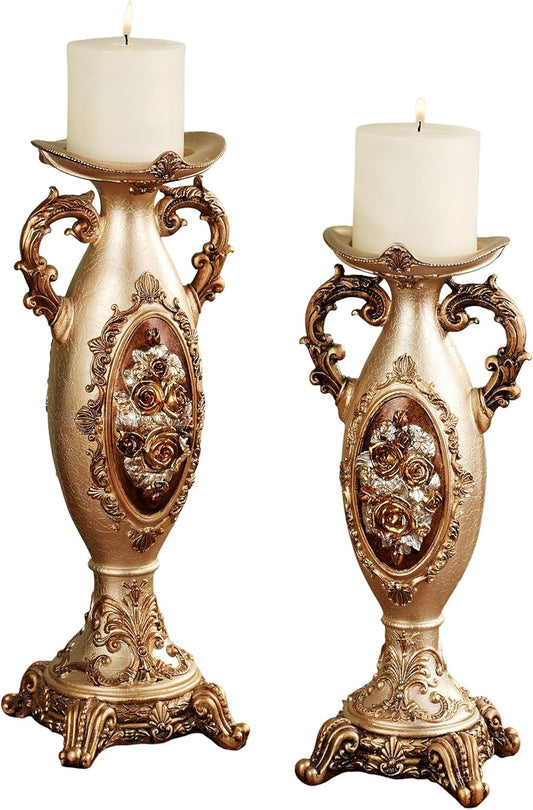 OK Lighting Rosie Candleholder Set