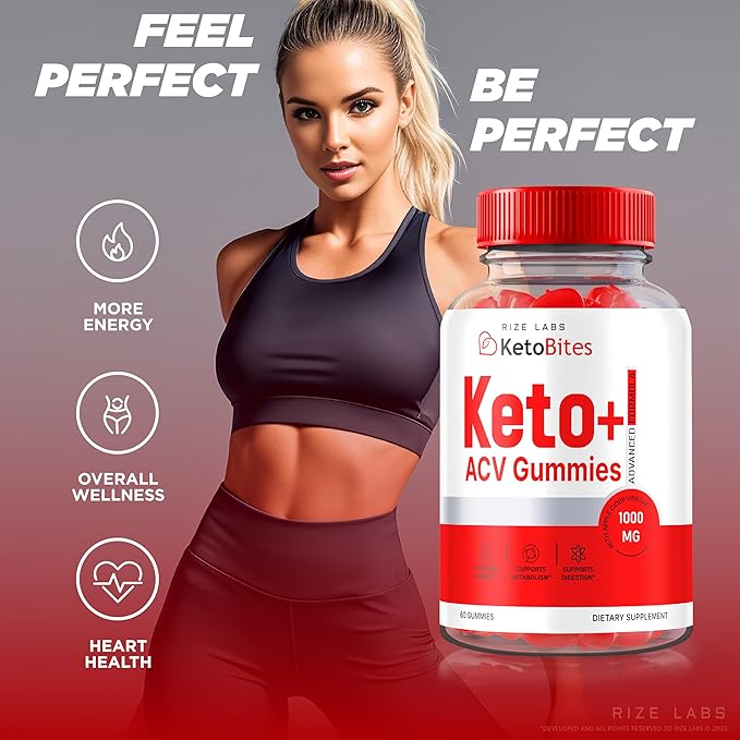 Keto Bites ACV Gummies for Advanced Weight Loss, All Natural Apple Cider Vinegar Supplement (180 Gummies)