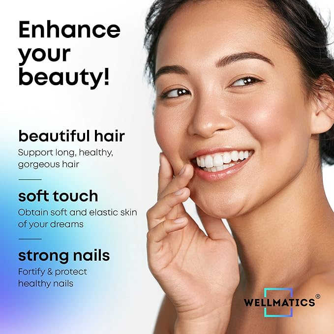Biotin Capsules with Collagen and Keratin 25000MCG Per 60 Caps
