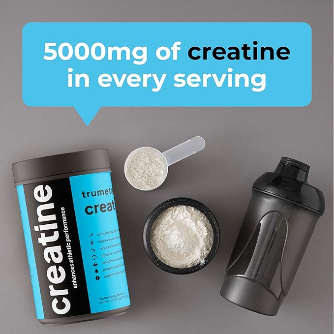 Creatine Monohydrate Powder Maximize Your Workouts, Recovery, & Muscle Growth with Vegan Creatine - Pure Creatine Supplement for Steady, All-Day Energy and Focus - 90 Servings