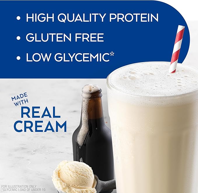 Atkins Protein Rich Shake, Creamy Root Beer Float, High Protein, Low Glycemic, Gluten Free Liquid, - keto, 12 Count (3 Packs each with 4 Shakes)