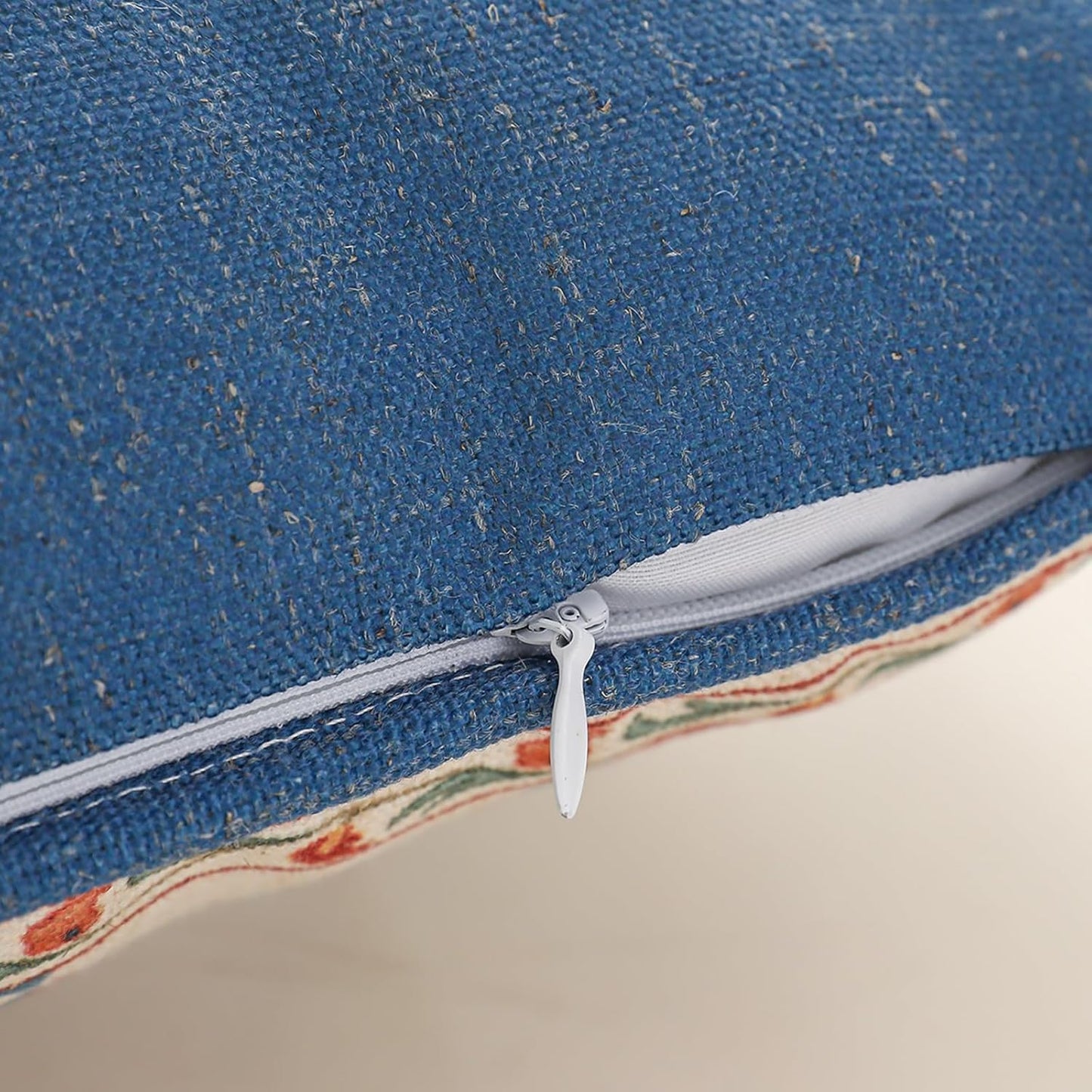 patdrea Designer Throw Pillow Covers Set of 4,Brilliant Vintage Red Tropical Linen with Floral Pattern Pillow Cover,Decorative Lumbar and Square Pillowcases Cushion for Bed Living Room Outdoor