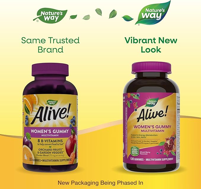 Nature's Way Alive! Women's Daily Gummy 16 Vitamins 130 Gummies