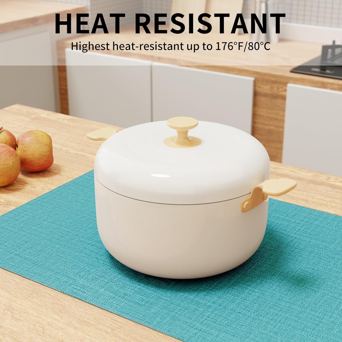 Cloth Placemats, Set of 4 Heat-Resistant Cotton Linen Blend Double Layered Machine Washable Place Mats, Wrinkle Free Thick Fabric Dining Table Mats for Indoors & Outdoors (Teal, 4)