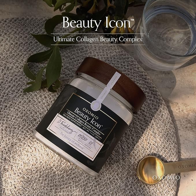 Beauty Icon, Marine Collagen Peptides Powder, 10.8 Grams 7.4 Oz,