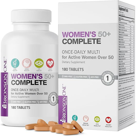 Bronson ONE Daily Women’s 50+ Complete 180 Tablets