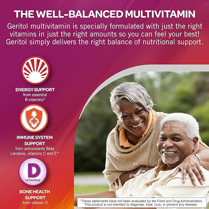 Geritol, Multivitamin Supplement, Contains B-Vitamins, Antioxidants, 26 Essential 100 Tablets