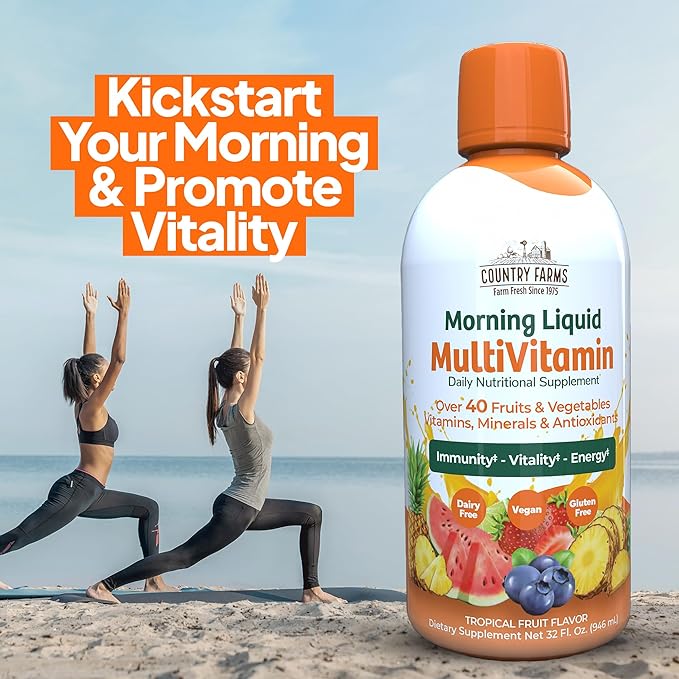 COUNTRY FARMS Morning Liquid Multivitamin, Vitamins 32 fl