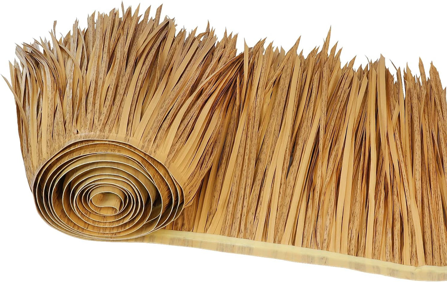 23.6ft Tiki Straw Roof Thatch–Mexican Style Artificial Palm Thatch Rolls,Tiki Bar Hut Grass Duck Boat Blinds Runner Rolls Palapa Thatch Roofing for Garden Patio Umbrella Covers Fence Party Decoration