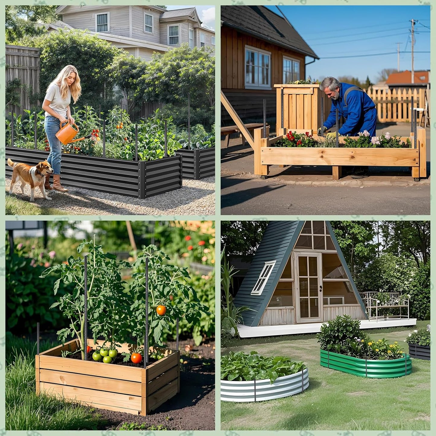 VVOKGO Rebar Stakes 24 Inch Ground Straight Concrete Form Stakes Heavy Duty (50pcs), 3/8" Diameter Metal Steel Spikes Anchors with Chisel Point End for Plant Support, Garden Border,Landscape Edging