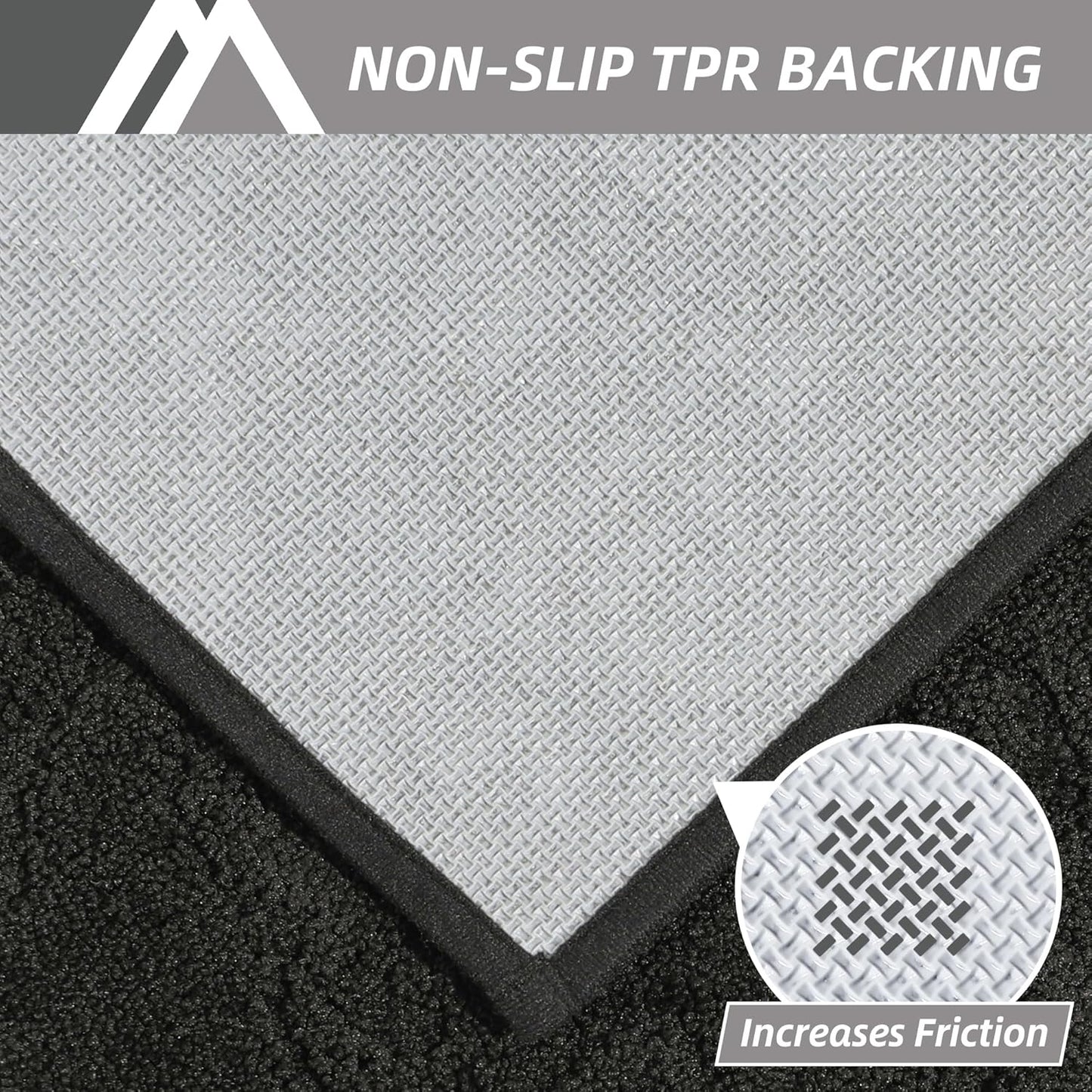 COSY HOMEER-Door-Mat-Non-Slip-Entryway-Rug 36”x60” Absorbent Welcome Mats Washable Dirt Trapper Door Mat Entrance Floor Mats for Front Back Doormats and Wet Shoes,Black