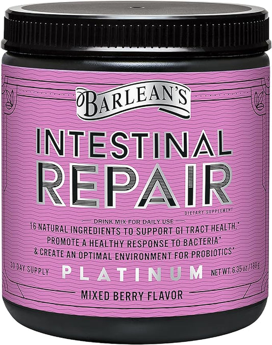 Barlean’s Intestinal Repair Gut Health Powder 16 Digestive 6.35 oz