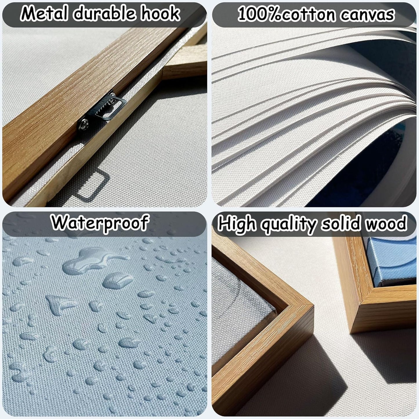 Minimalist & Modern Art for Bedroom Decor Framed Abstract Artwork for Walls Neutral & Contemporary Beige Wall art - Artwork for Living Room and Boho Style Large Abstract Wall Art 20×40IN