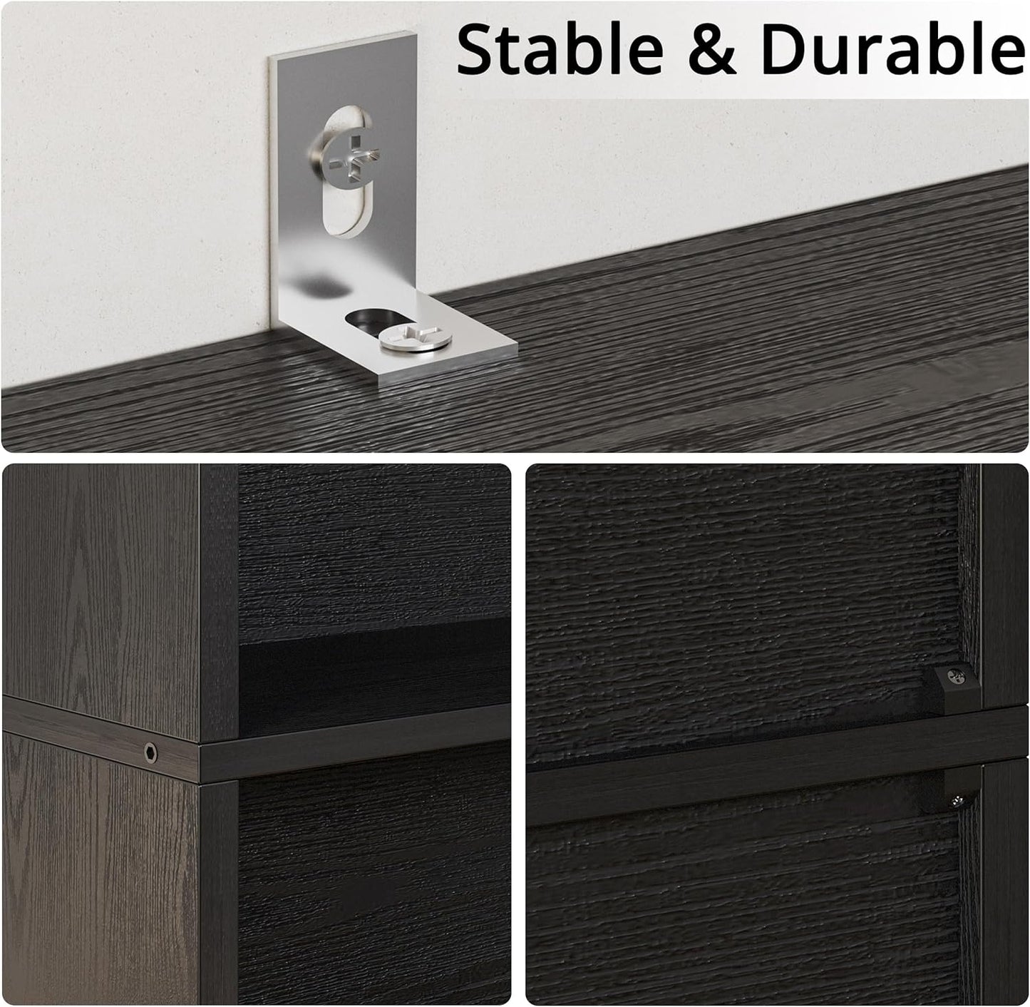 IRONCK Bookshelves and Bookcases Set of 2 Floor Standing 6 Tiers Display Storage Shelves 70 in Tall Bookcase Home Decor Furniture for Home Office, Living Room, Bed Room