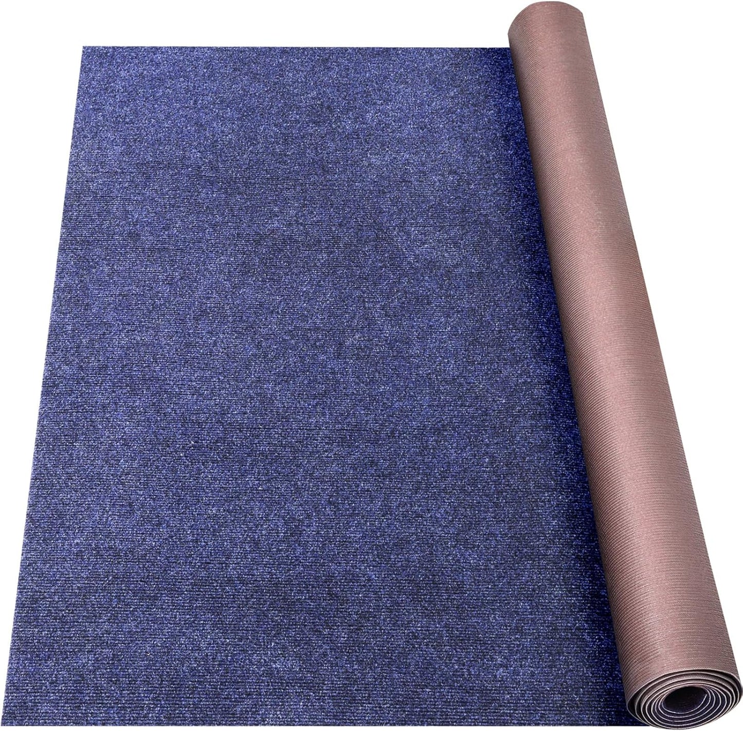 Marine Carpet,5 FT x 15 FT Deep Blue Indoor Outdoor Carpet 0.2" Thick Boat Carpet with Water-Proof TPE Backing, Non-Slide Outdoor Marine Carpet Roll for Home, Patio, Porch, Deck