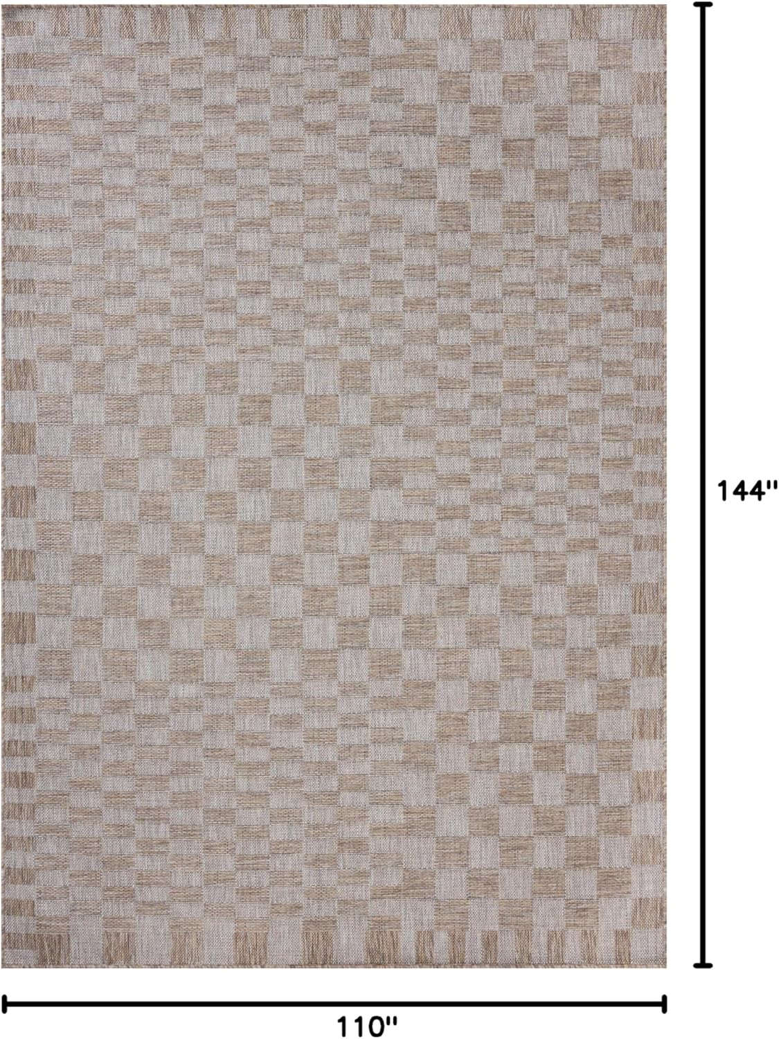 Loloi Amber Lewis Topanga Collection TOP-03 Natural/Dove 9'-2" x 12'-0" Indoor/Outdoor Area Rug