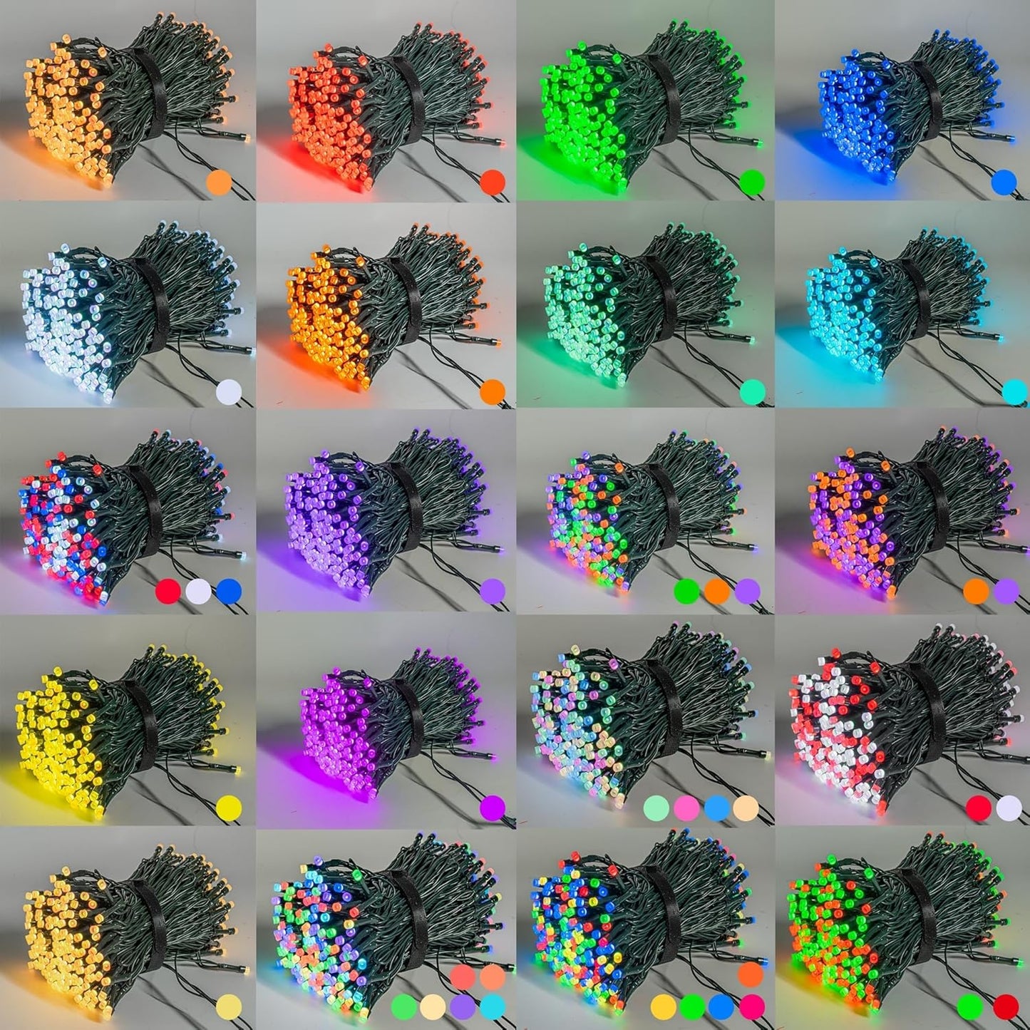 Dazzle Bright Smart Halloween String Lights, 164FT 500 LED RGB Color Changing String Lights with Remote & App Controlled, Christmas Decorations for Indoor Outdoor Holiday Xmas Tree Party Decor