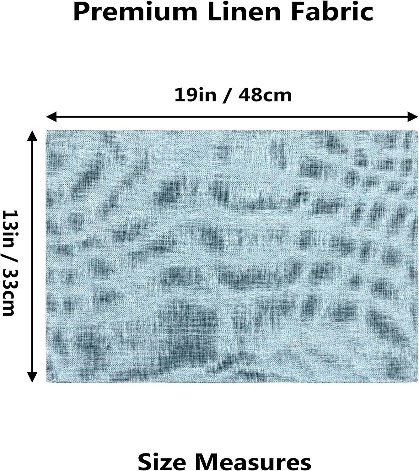 Home Brilliant Cloth Placemats Set of 4 for Holiday Dinner Linen Placemat Heat Resistant Dining Table Place Mats for Kitchen Table, 13 x 19 inches, Teal