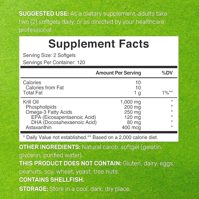 Eagle Shine Vitamins 2 Pack Antarctic 1,000mg Per 480 Softgels Omega-3s, EPA,